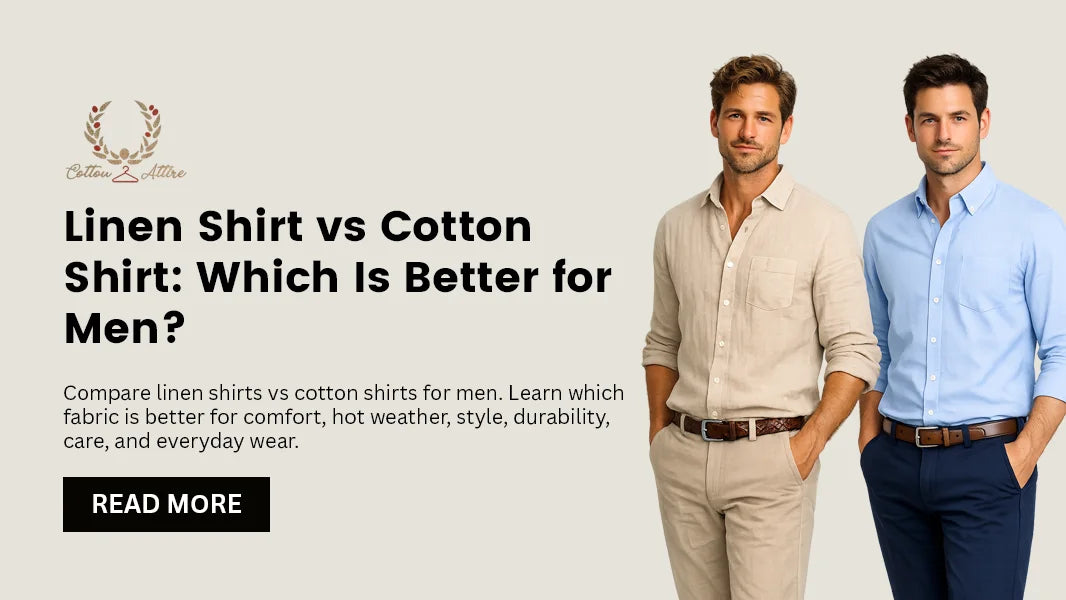 linen vs cotton dress shirt Linen Shirts vs Cotton Shirts: Which One is Supreme for Men in 2025